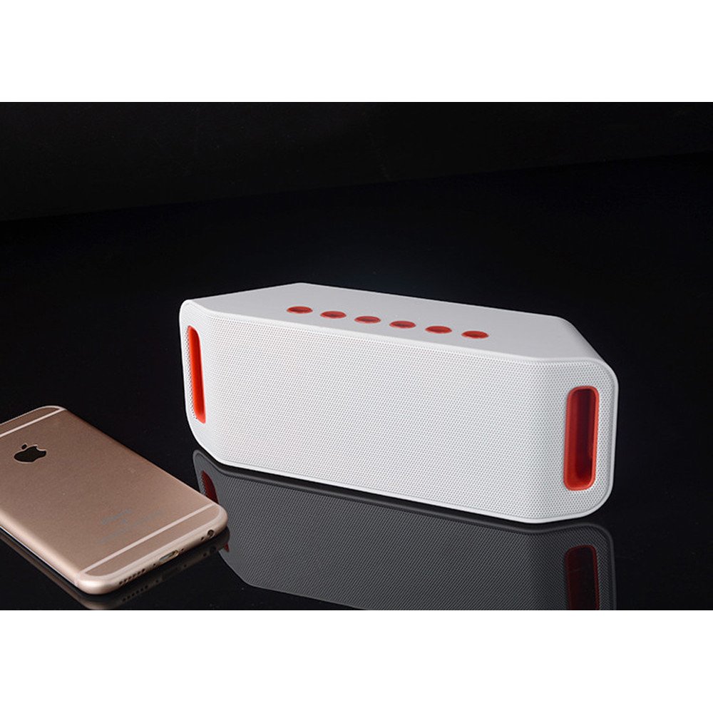Wholesale MegaBass Portable Bluetooth Wireless Speaker S204 White